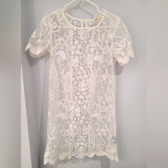 Rebellion lace dress with embroidery. Size small. - Picture 1 of 4